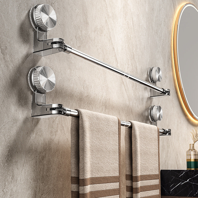 🎁【Compra 1 y llévate 1 gratis】✨🚿Diseño ligero y sin perforaciones —Toallero retráctil con ventosa