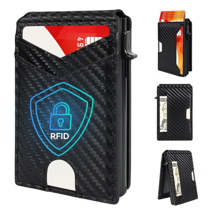 🔒 Cartera Inteligente Pop-Up con RFID – Acceso Rápido y Estilo Premium