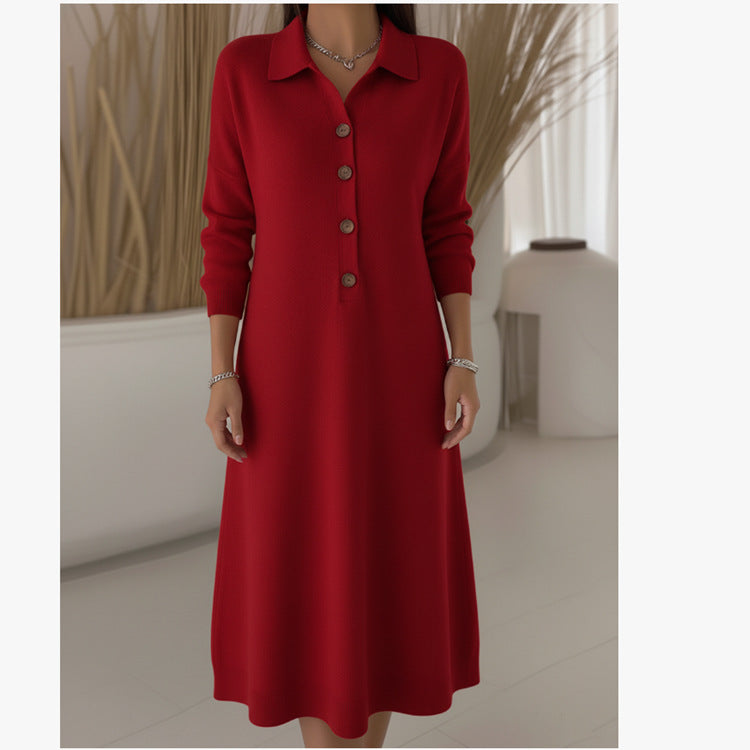 🔥【Ειδική Προσφορά】【S-3XL】Νέο πλεκτό φόρεμα φθινοπώρου/χειμώνα 2026