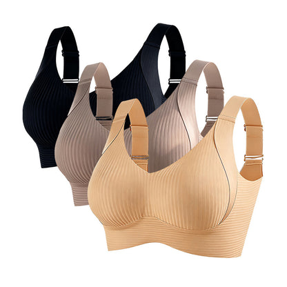 🔥【40-120 kg】👙【Pack de 3】Sujetador de encaje de alta sujeción para mujer