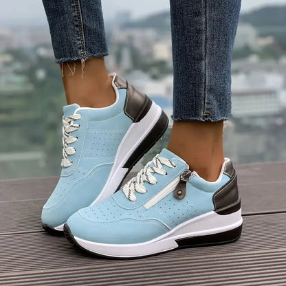 🔥Hit Sprzedaży 【Rabat 50%】Nowoczesne, wygodne damskie buty ortopedyczne z bocznym zamkiem i grubą podeszwą