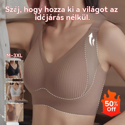 😍【4 db-os csomag】Női egyrészes, vezeték nélküli melltartó❤️【40-95 kg】