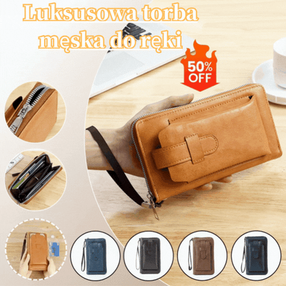 💼【Kup jedno drugie otrzymasz gratis】Wielofunkcyjny portfel męski, ręcznie robiony ze skóry naturalnej, w nowym stylu