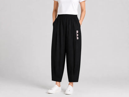 🔥【50% de descuento】🔥【M–4XL】 👖 Pantalones de verano ligeros y transpirables de algodón y lino - pantalones modernos e informales hasta el tobillo