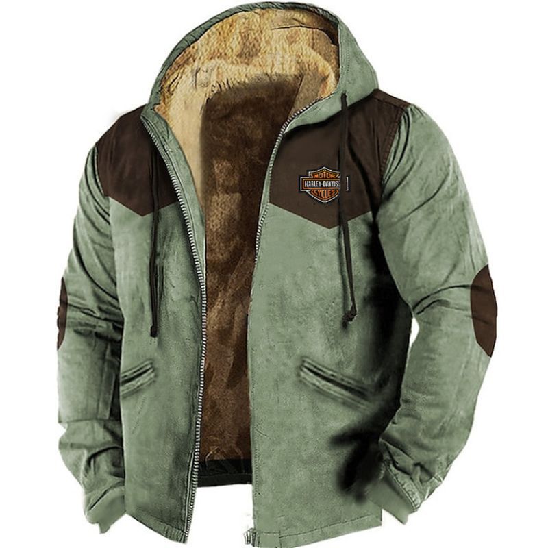 🔥💥【M-5XL】Chaqueta con capucha para hombre nueva 2026: gruesa y afelpada, resistente al frío y cálida