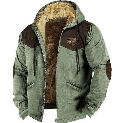 🔥💥【M-5XL】Chaqueta con capucha para hombre nueva 2026: gruesa y afelpada, resistente al frío y cálida