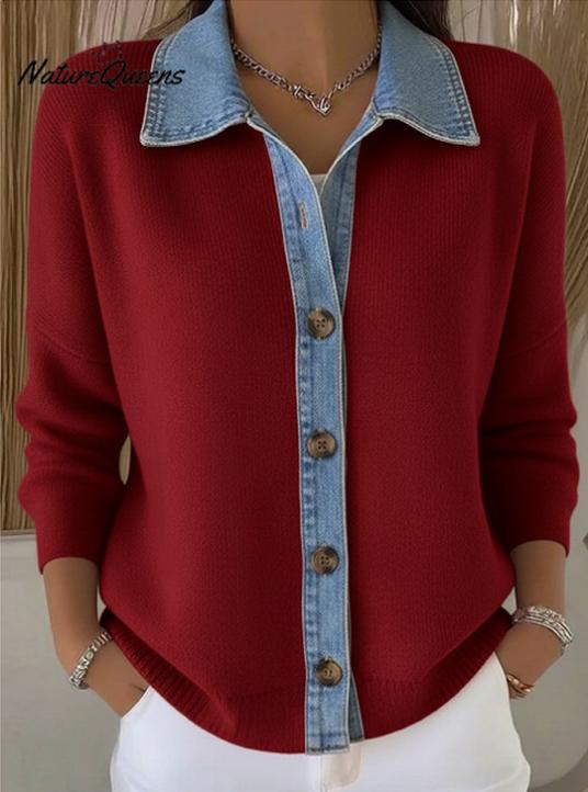 ✨ Nueva blusa de mujer 2025 de alta calidad con diseño de paneles (S-3XL), moderna y cómoda, disponible en tallas grandes