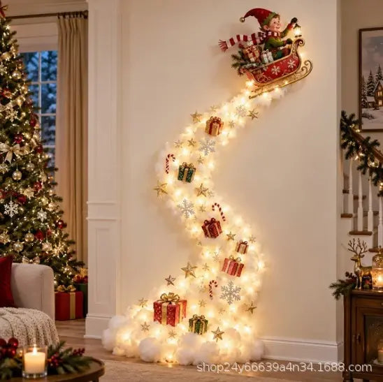 🎄Karácsonyi varázslatos ösvény fali lámpa