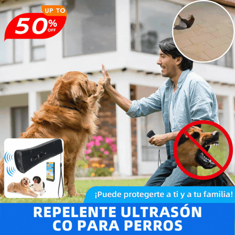 💥【Oferta especial】👪¡Este repelente ultrasónico para perros puede protegerlo a usted y a su familia!