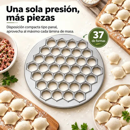 🥟✨ Molde para Dumplings 37 Cavidades | Prensa Antiadherente para Empanadillas y Gyoza | Fácil Desmolde 🥟