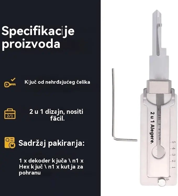 🔐Posebna rasprodaja ovog tjedna🔑 - 49% popusta🔥Dekoder ključeva od nehrđajućeg čelika