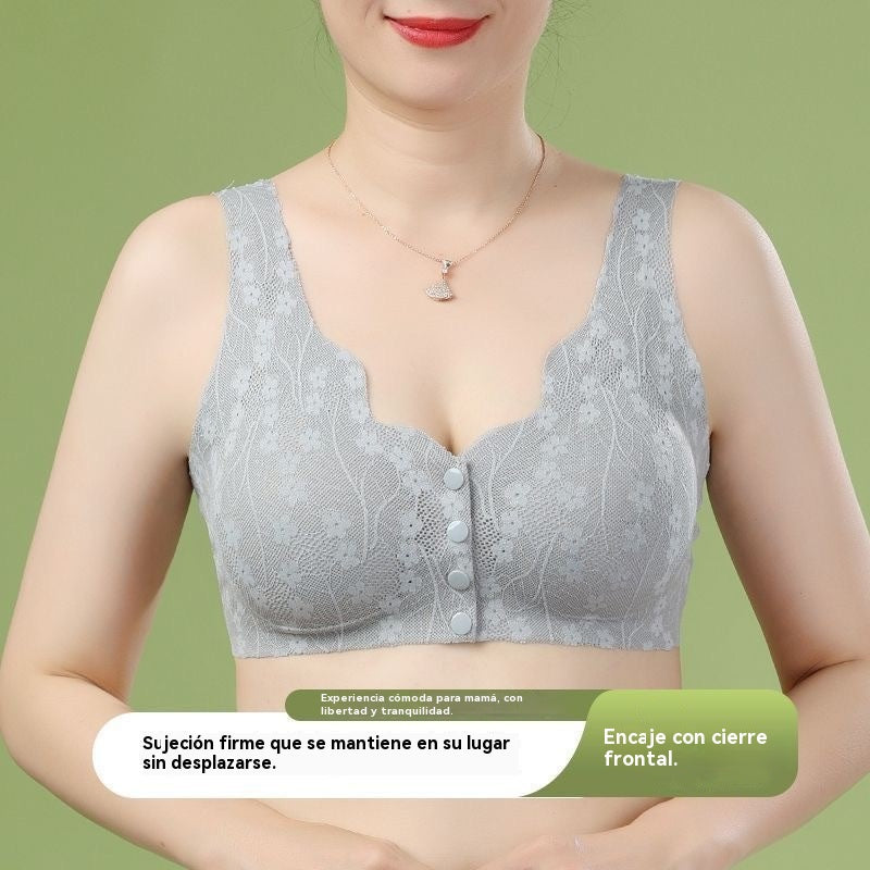 💖💖😍😍【49% de descuento】【Paquete de 3】Sujetador sin aros para mujer, cierre frontal ❤️【40-100 kg】