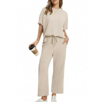 ✨ Tendencia ahora ✨ Conjunto de 2 piezas: top elegante y pantalón a juego para mujer