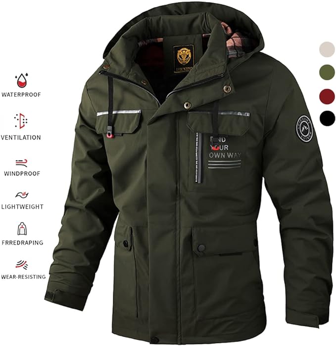 🔥🔥【Oferta de temporada -50% de descuento】Nueva chaqueta abrigada de otoño/invierno para hombre