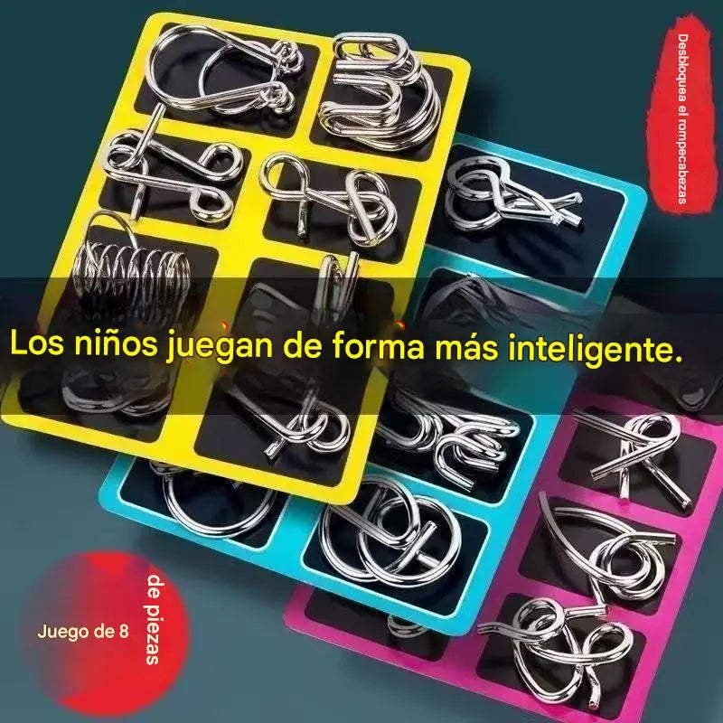 【Compre 3 juegos y obtenga 3 juegos gratis】Juguetes educativos para niños, hebilla de inteligencia