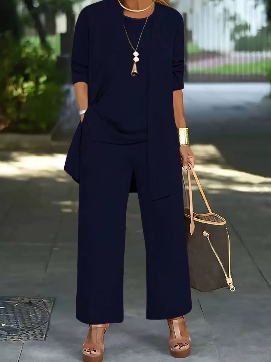 🧥【S-5XL】Elegantní dámská třídílná souprava s širokým střihem🍂