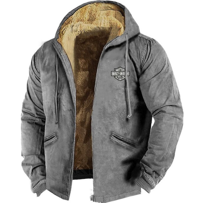 🔥💥【M-5XL】Chaqueta con capucha para hombre nueva 2026: gruesa y afelpada, resistente al frío y cálida
