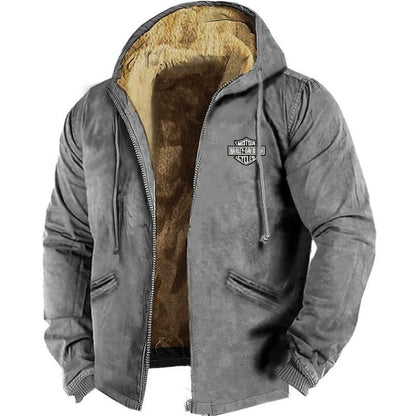 🔥💥【M-5XL】Chaqueta con capucha para hombre nueva 2026: gruesa y afelpada, resistente al frío y cálida