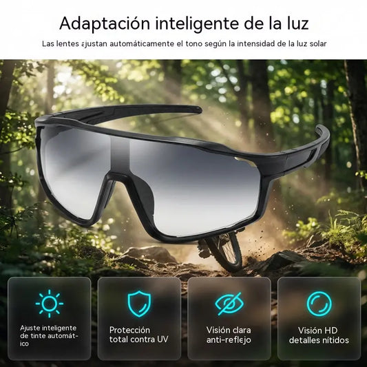【2 unidades por 25 euros】🛡️ Gafas deportivas con tecnología fotosensible y protección UV400. Ultraligeras, resistentes a golpes y con agarre antideslizante.