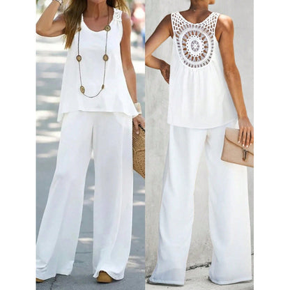 ✨ ¡Último día: 50 % de descuento! ✨【S-2XL】Conjunto casual de verano para mujer, cómodo y transpirable. Corte holgado y elegante.