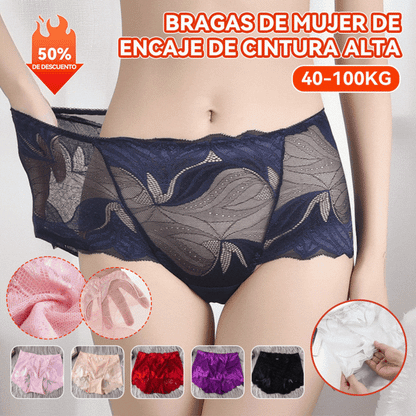 🔥💘🔥【Compra 3 y llévate 2 gratis】💋【40-105 kg】Ropa interior de mujer sexy y transparente hasta media cintura