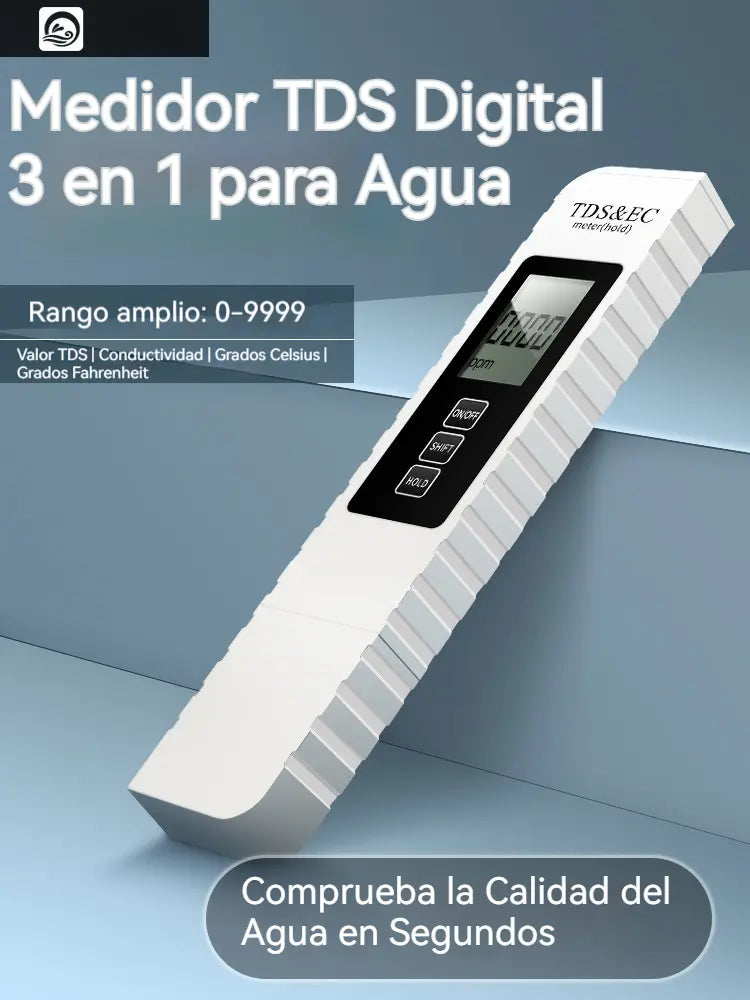 💧Compra 1 y recibe 1 gratis🔍 Medidor TDS Digital 3 en 1 para Agua – Comprueba la Calidad del Agua en Segundos ✨