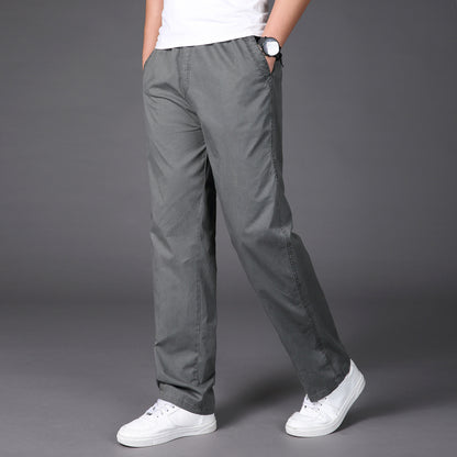🔥【50-130KG】Pantalones casuales de pierna recta para hombre, tallas grandes, verano 2026