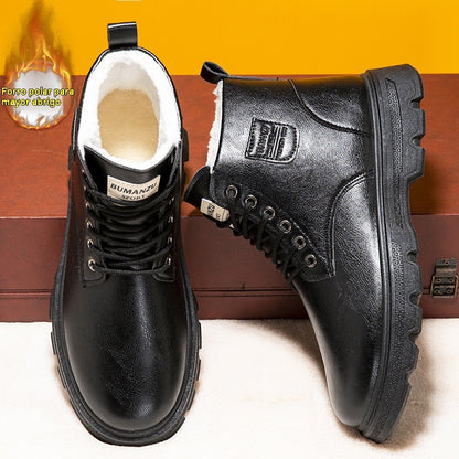 😎👍【39-44】Nuevas botas Martin altas de invierno para hombre con forro polar, antideslizantes