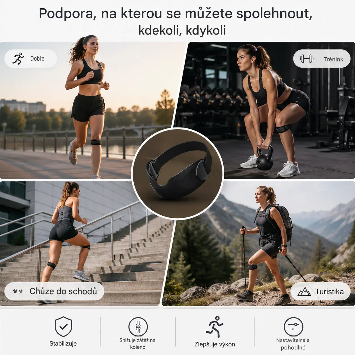 4 páry za pouhých 560 českých korun 🏃‍♀️ Sportovní ortézy na kolena 👉 Vaše kolena potřebují odpočinek. Tyto ortézy na kolena vám poskytnou dostatek času na odpočinek.