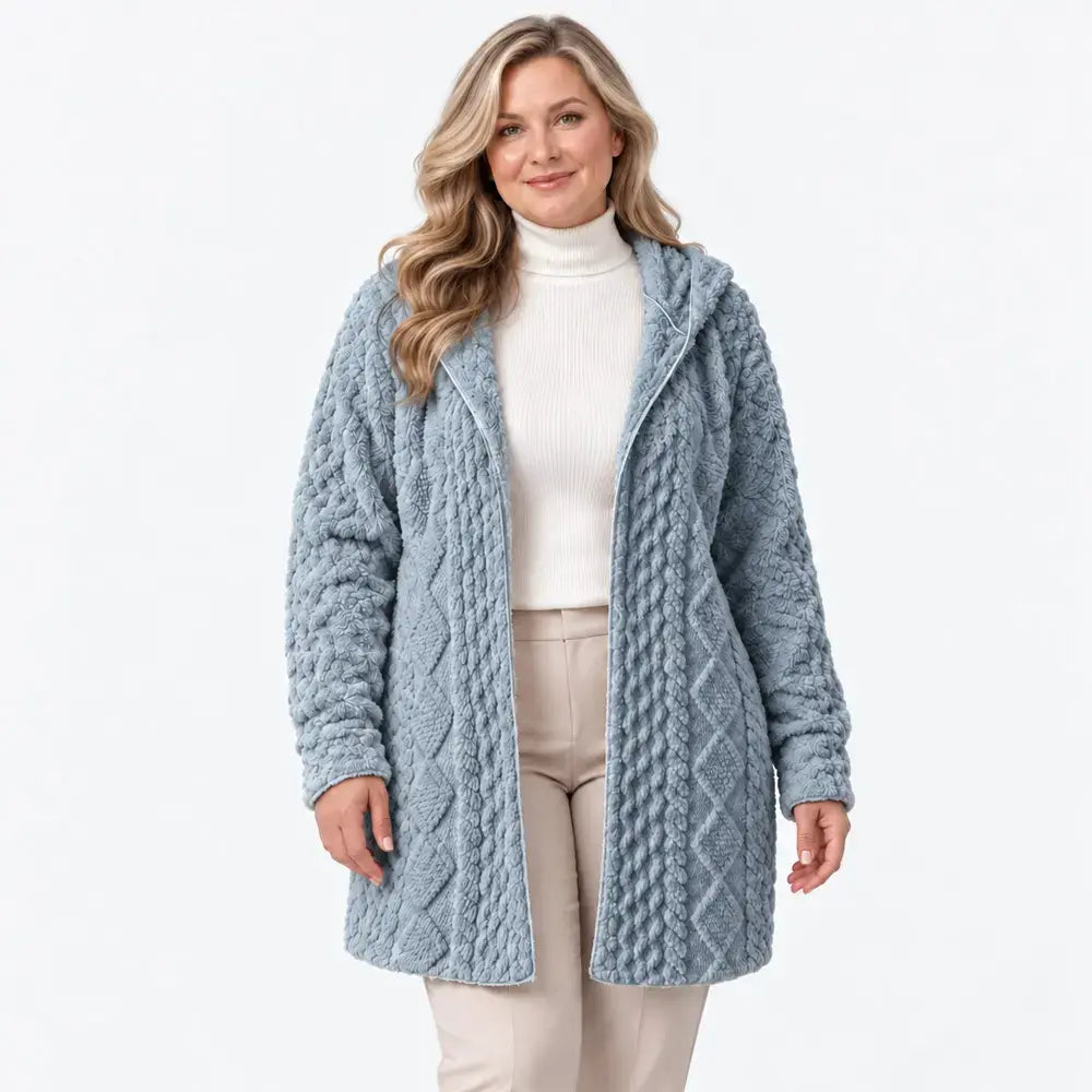 【S-2XL】🤍Abrigo con capucha para mujer, suave y perfecto para el otoño y el invierno🥰