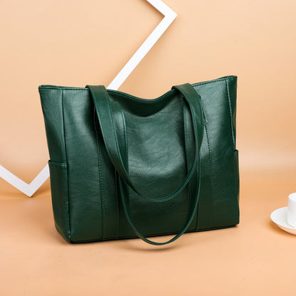 Nuevo bolso de hombro de mujer en piel suave, casual y de gran capacida