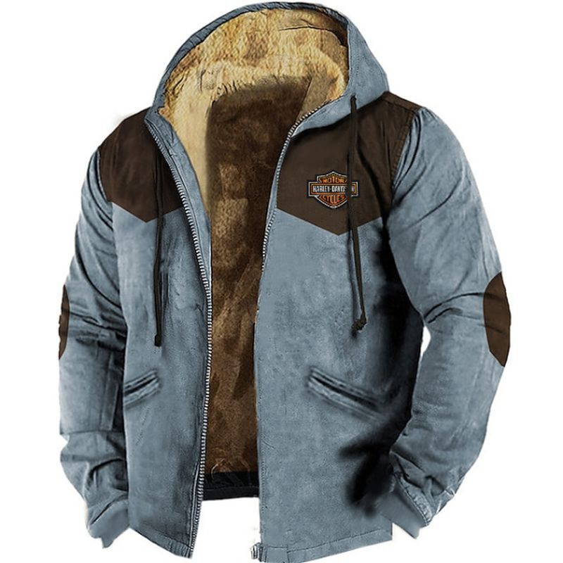 🔥💥【M-5XL】Chaqueta con capucha para hombre nueva 2026: gruesa y afelpada, resistente al frío y cálida