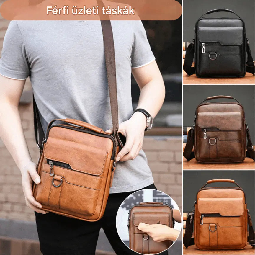 【50% kedvezmény】👜 Férfi alkalmi divatos marhabőr táska
