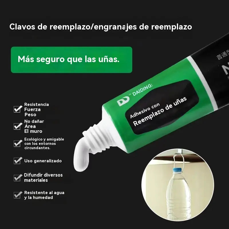 【Compra 5 y llévate 5 gratis】Pegamento multiusos sin clavos: resistente al agua, de secado rápido y no requiere taladrar.