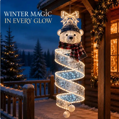 🎄 Karácsonyi varázslatos spirál alakú LED függesztékek kollekciója ✨