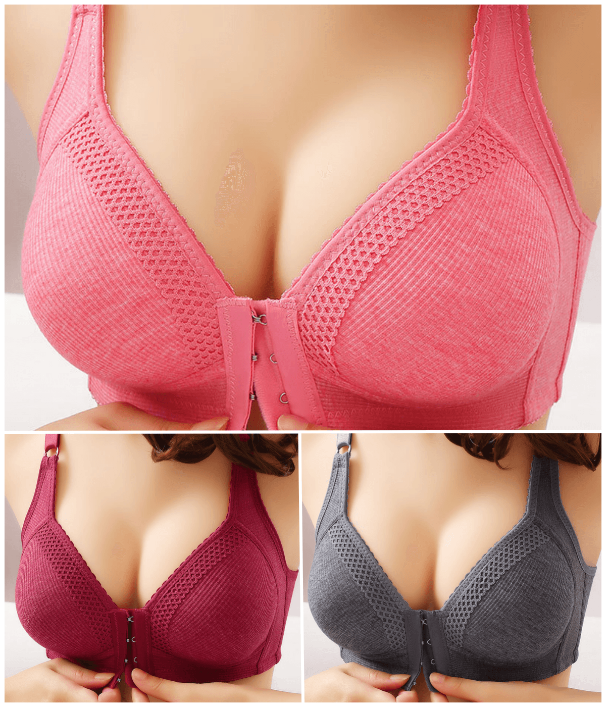 💕【Σετ 3 τεμαχίων】σουτιέν υψηλής ελαστικότητας χωρίς ραφές, λεπτό και αναπνεύσιμο, με υποστήριξη κατά της χαλάρωσης