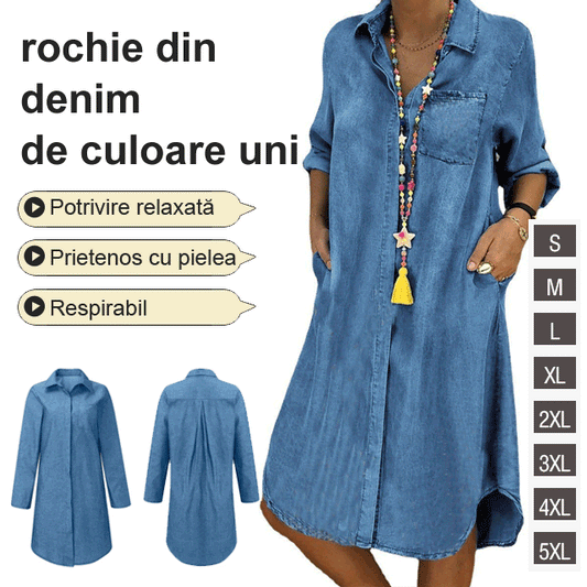 👘50% de descuento🔥【40-120 kg】Vestido vaquero para mujer de tallas grandes 2026, estilo casual ✅Pago contra entrega ✅️2 prendas con un 70% de descuento