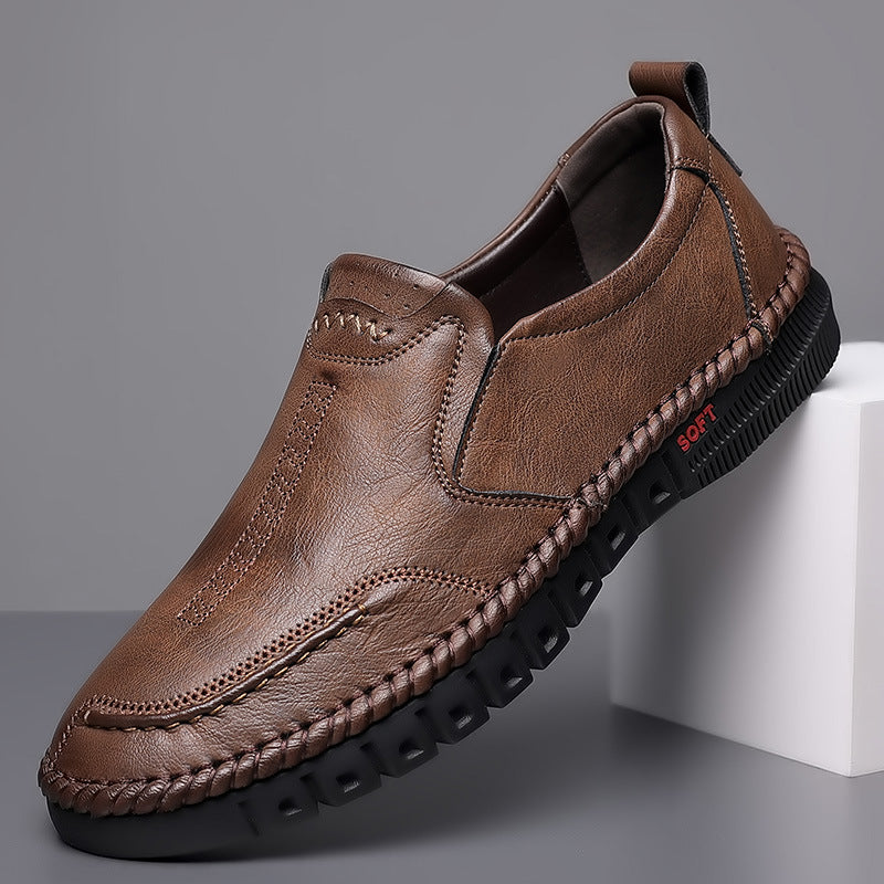 【39-44】Zapatillas deportivas casuales para hombre 2026, fabricadas en piel auténtica, con suela suave, antideslizantes, transpirables
