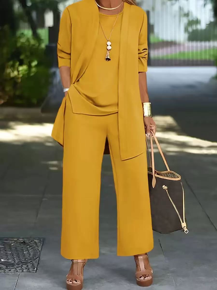 🧥【S-5XL】Elegantní dámská třídílná souprava s širokým střihem🍂