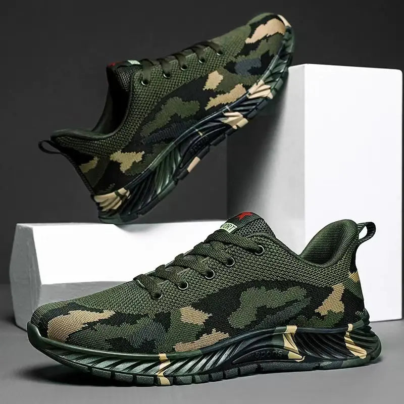 🥾【36-44】Zapatillas de camuflaje nuevas, ideales para senderismo y entrenamiento al aire libre.