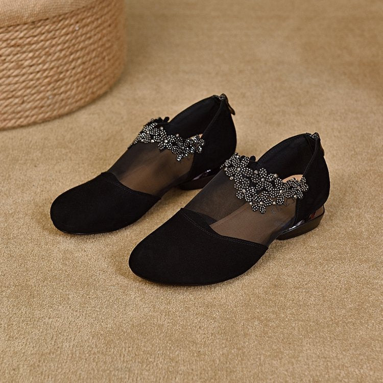 🔥✨【35-41】🏆2026 Nuevos Tacones de Cuña con Fondo Suave de Malla Hueca para Mujer