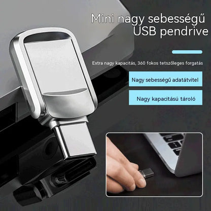 Továbbfejlesztett, két interfészes USB flash meghajtó · USB 3.0 · 64 GB – 2 TB