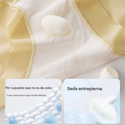 🔥🩲【Paquete de 6】 Último día - 50% de descuento - Ropa interior antibacteriana de cintura alta para controlar la grasa abdominal