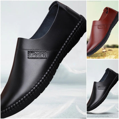 👞Nuevos zapatos casuales británicos con suelas suaves ✅ hechos a mano con cuero seleccionado ✅ resistentes al desgaste y transpirables