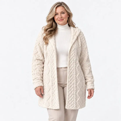 【S-2XL】🤍Abrigo con capucha para mujer, suave y perfecto para el otoño y el invierno🥰