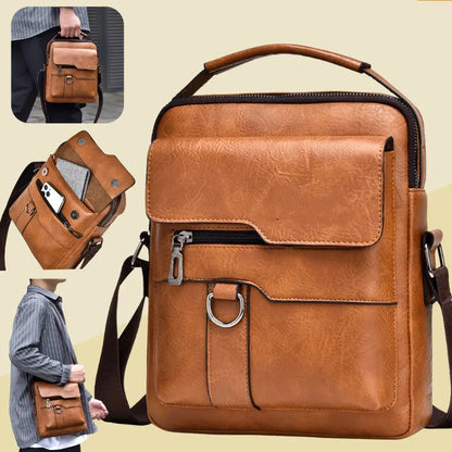 🔥Nová akce 50% sleva 👜 Moderní a ležérní kožená taška pro muže, velká kapacita