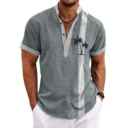😎☀️【S-6XL】Nueva camisa casual transpirable estampada de algodón puro para hombre, nueva colección 2026
