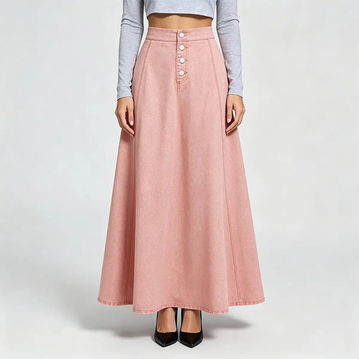 📢📢¡¡¡50% de descuento!!! 🎉🚨 ¡Gran noticia: el 50% de descuento termina esta noche! Falda vaquera para mujer.