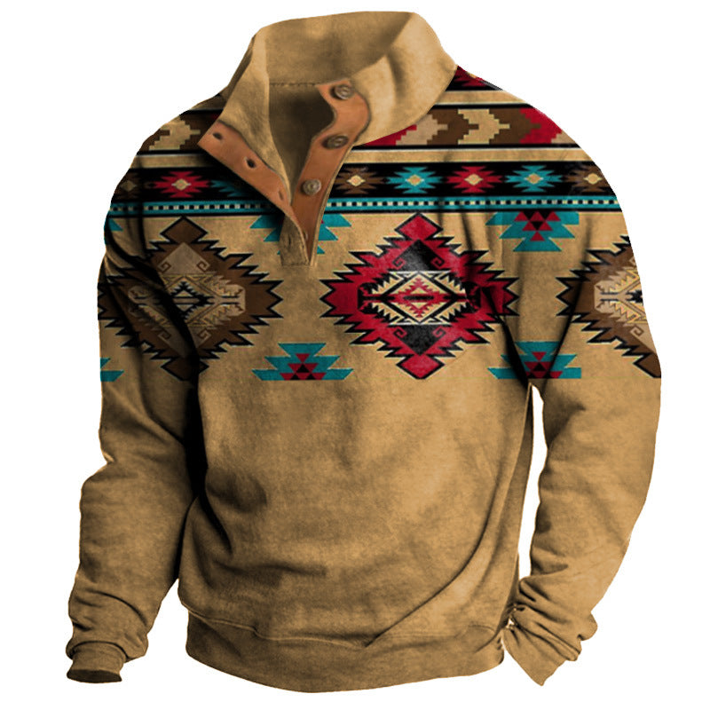 【50% de descuento】【S-3XL】Sudadera informal retro estampada para hombre, nueva colección otoño/invierno 2026