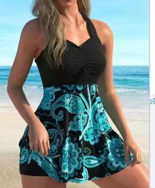 🏖️【S-6XL】Traje de baño estampado a la moda, hecho de tela de secado rápido; corte ajustado, transpirable y cómodo.